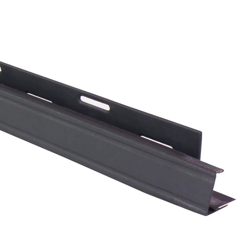 NovikTrim 1.25 in. x 72 in. 2-Piece Polymer Trim/J-Channel in Rockaway Gray (20 Per Box) (1)