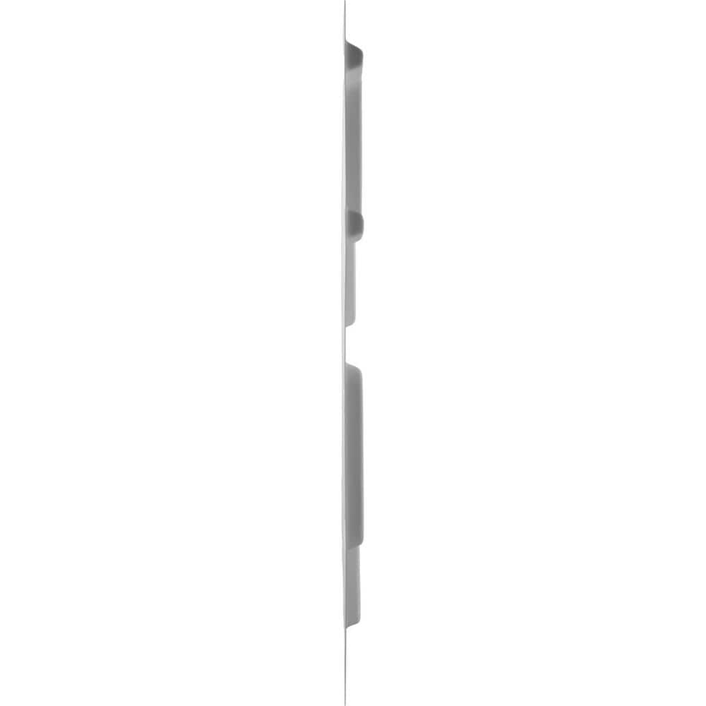 Ekena Millwork 3/8 in. 11-7/8 in. 11-7/8 in. PVC White Oslo EnduraWall Decorative 3D Wall Panel ( sq. ft.) (4)