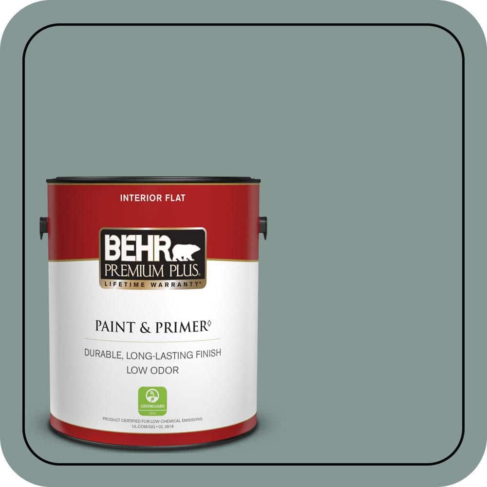 BEHR PREMIUM PLUS 1 gal. #T18-15 In The Moment Flat Low Odor Interior Paint & Primer