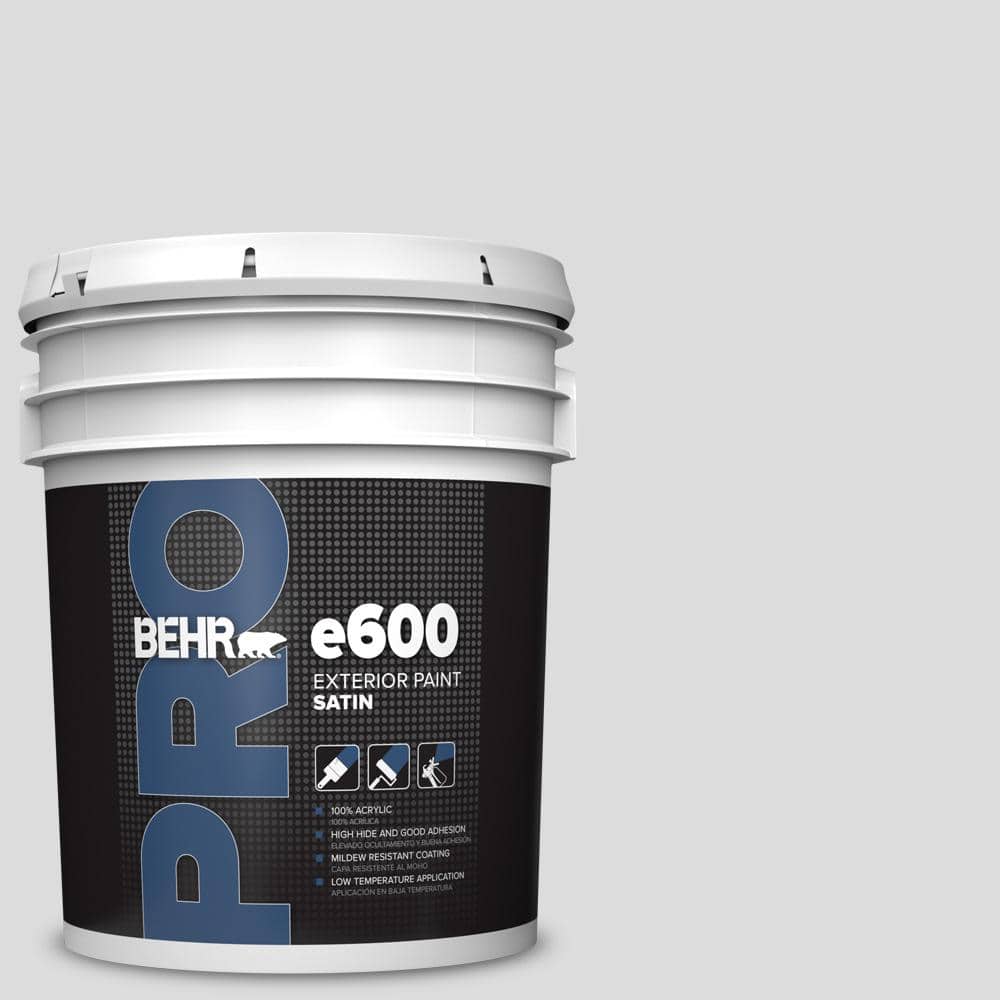 BEHR PRO 5 gal. #N530-1 Pixel White Satin Enamel Exterior Paint (1)