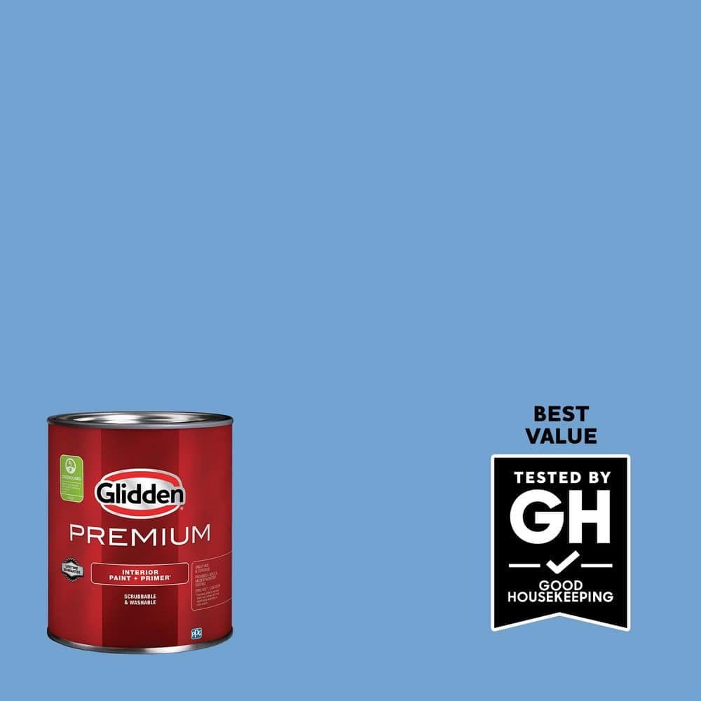 Glidden Premium 1 qt. PPG1242-4 Overcast Flat Interior Latex Paint