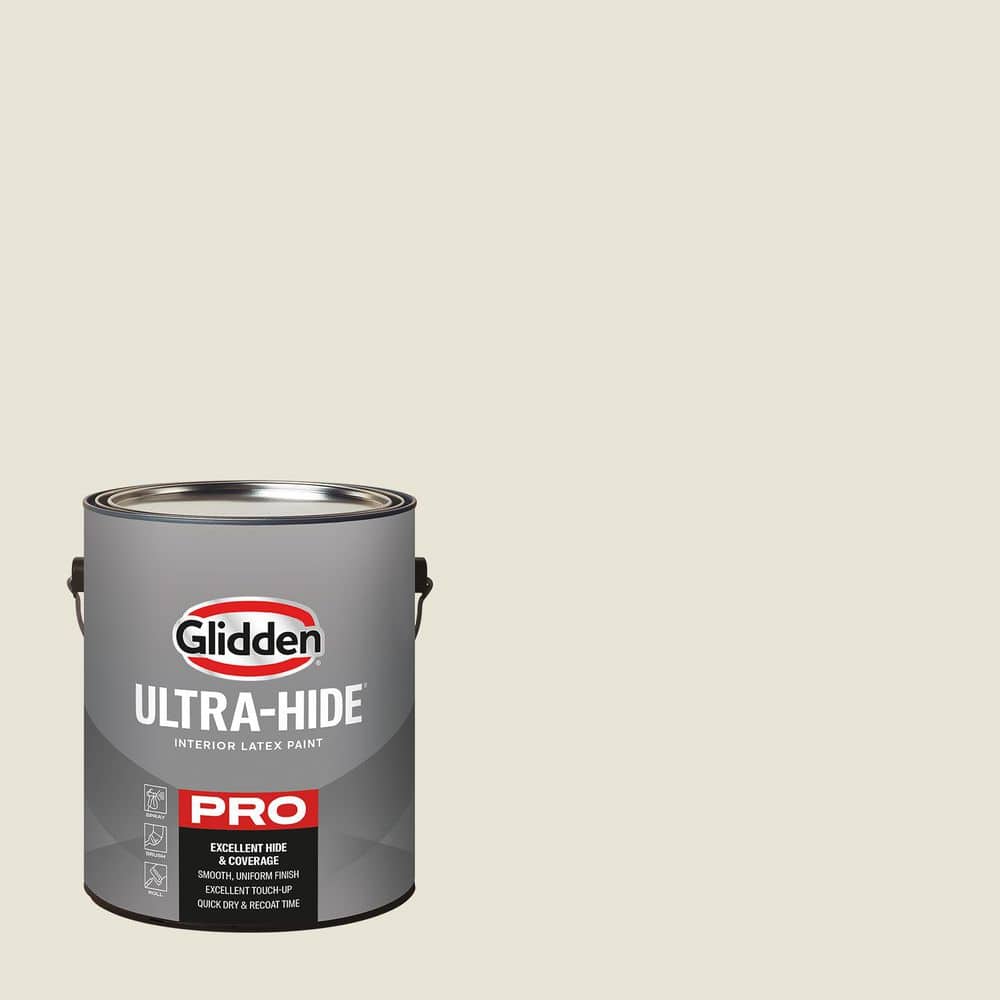 Glidden Ultra-Hide 1 gal. PPG1024-1 Off White Eggshell Interior Paint (1)