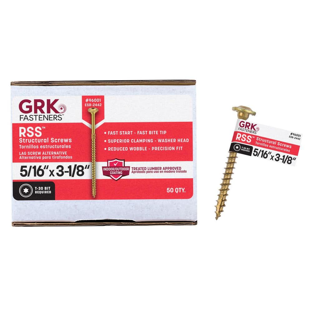GRK Fasteners . . Star Drive Low Profile Washer Head Phoenix 305SS RSS Structural Alternative Lag Screws