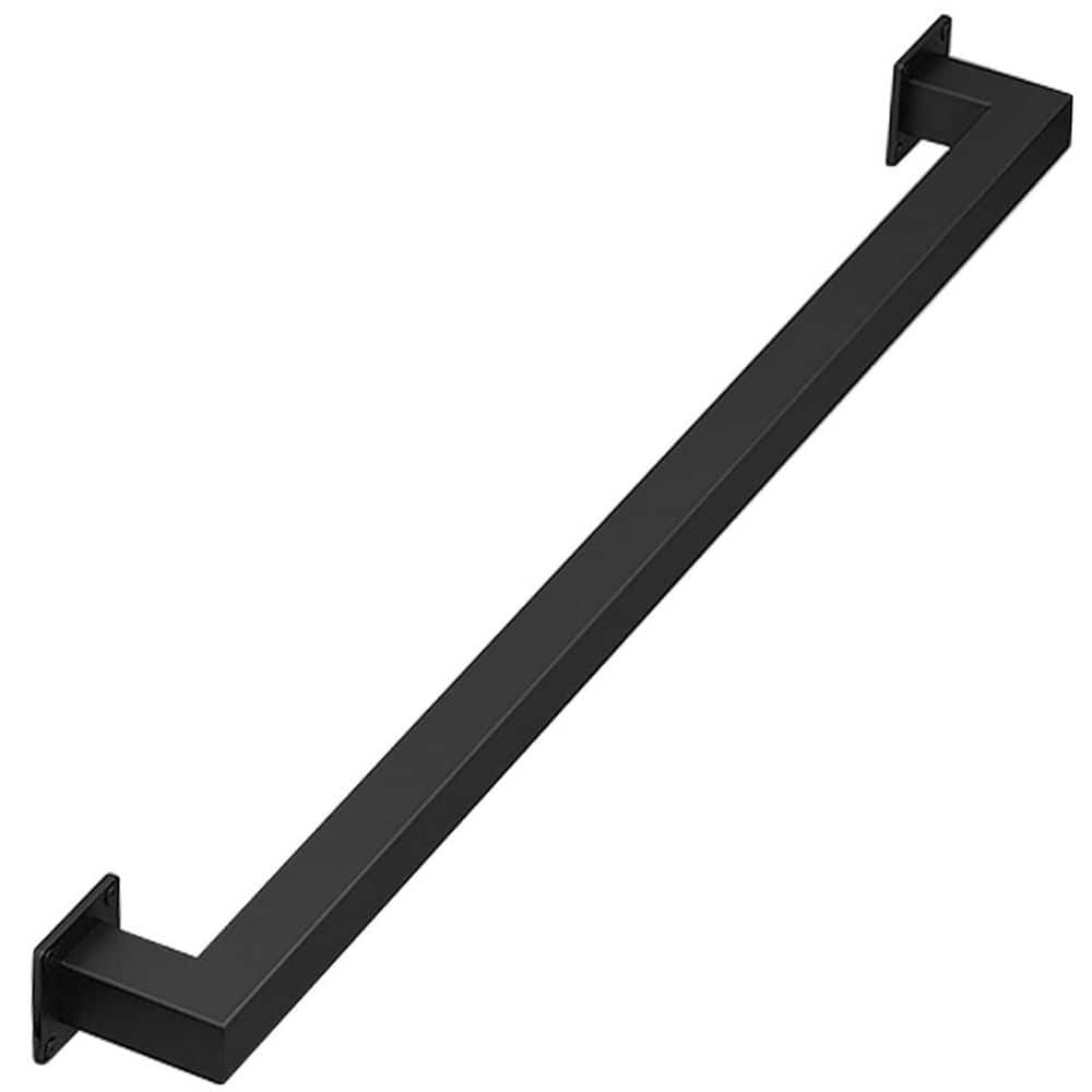 NVNOO 2 ft. Non-Slip Metal Wall Mount Staircase Handrail for Bars Lofts Kindergarten Guardrail Corrido, Black (1)