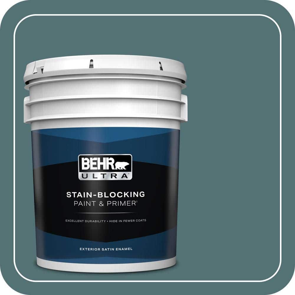 BEHR ULTRA 5 gal. #PPU13-02 Juniper Berries Satin Enamel Exterior Paint & Primer (1)