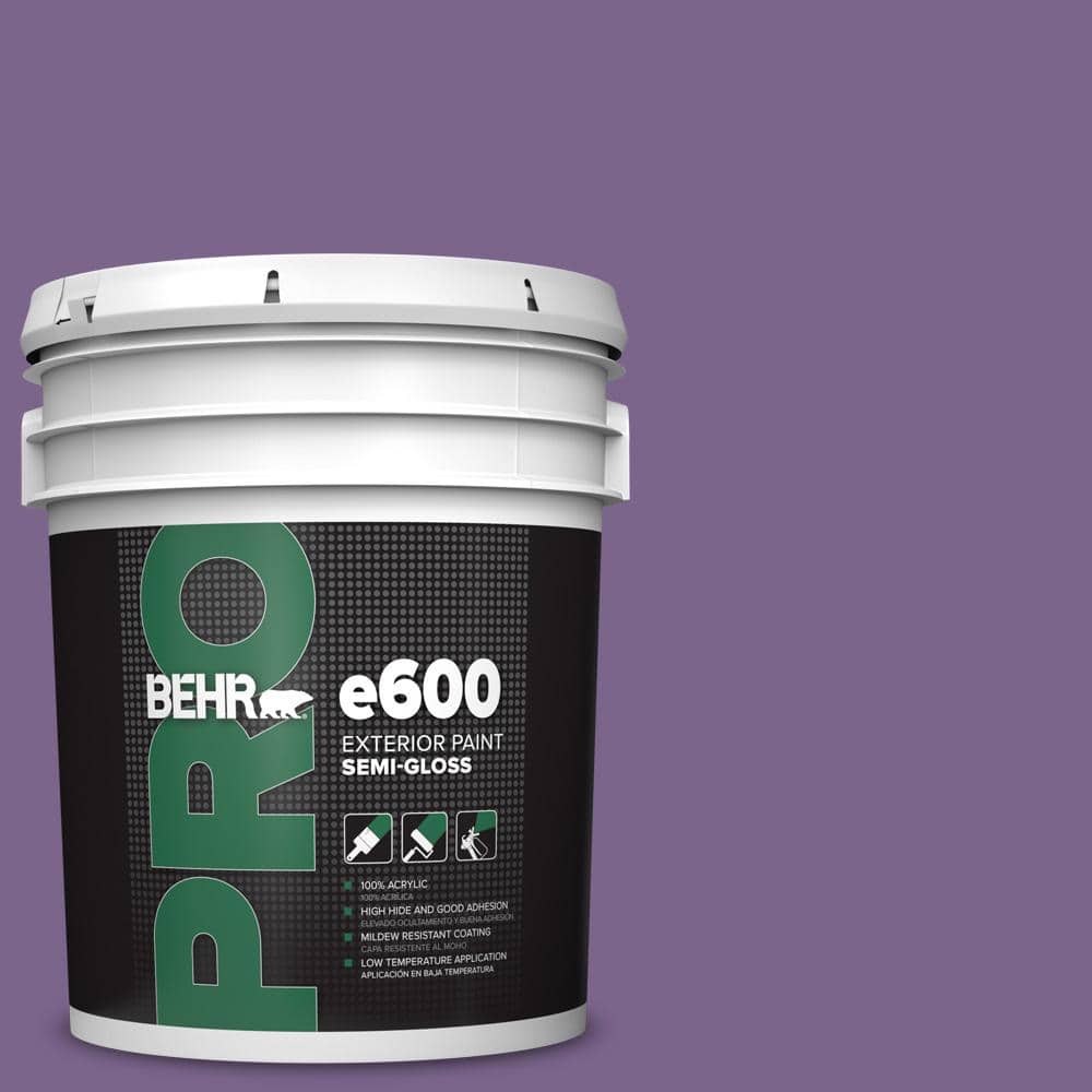 BEHR PRO 5 gal. #M570-6 Notorious Semi-Gloss Exterior Paint