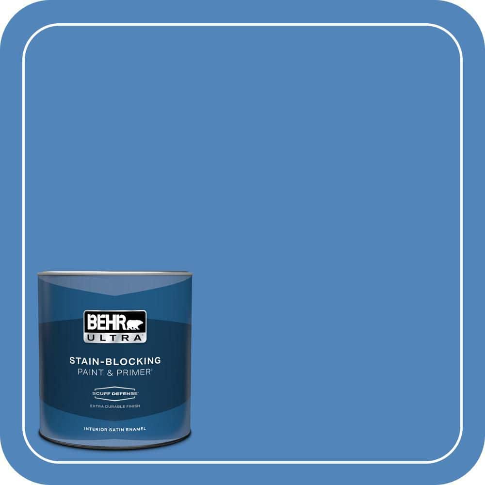 BEHR ULTRA 1 qt. #570B-6 Handsome Hue Extra Durable Satin Enamel Interior Paint & Primer