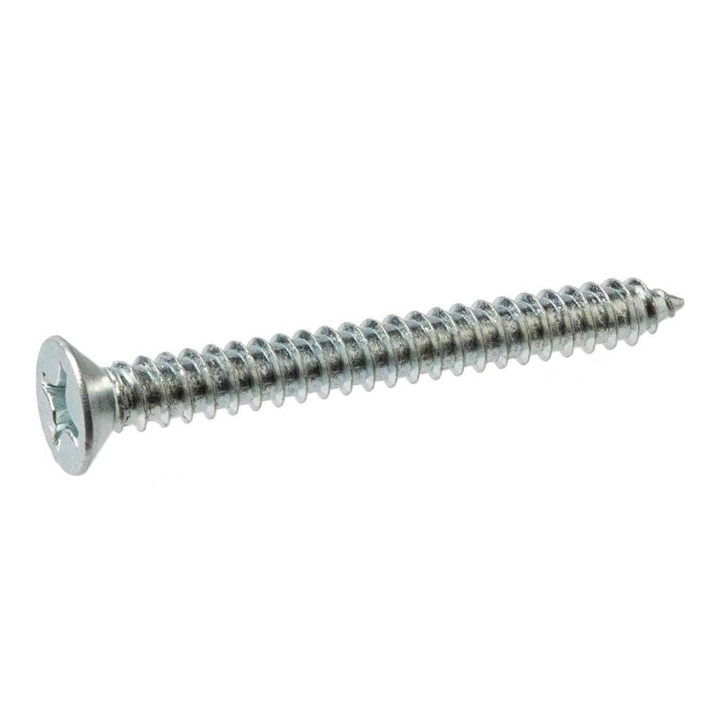 Everbilt #12 x 3 in. Phillips Flat Head Zinc Plated Sheet Metal Screw (50-Pack) (2)