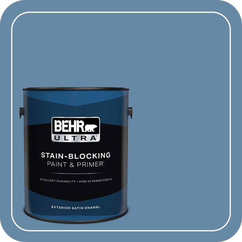 BEHR ULTRA 1 gal. #570D-5 Americana Satin Enamel Exterior Paint & Primer (1)