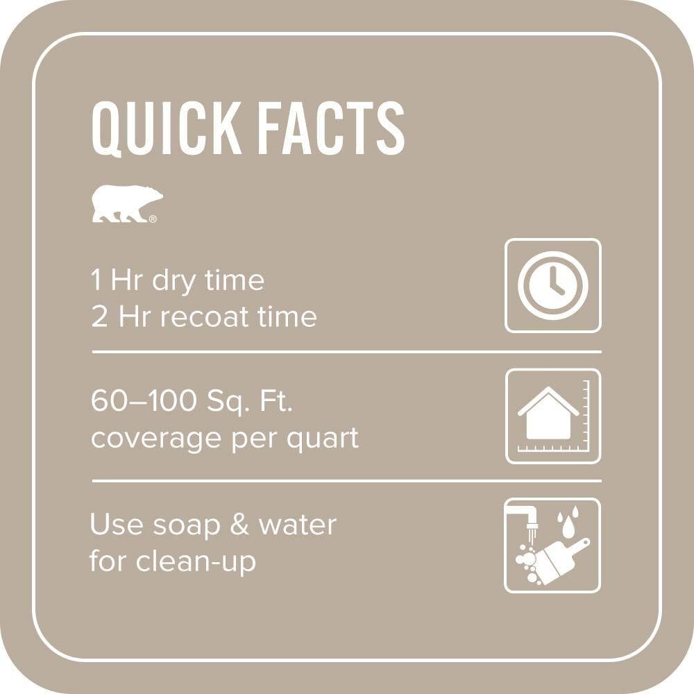 BEHR PREMIUM PLUS 1 qt. Home Decorators #HDC-NT-20G Montauk Sands Flat EcoMix Plant-Based Interior Paint & Primer (3)