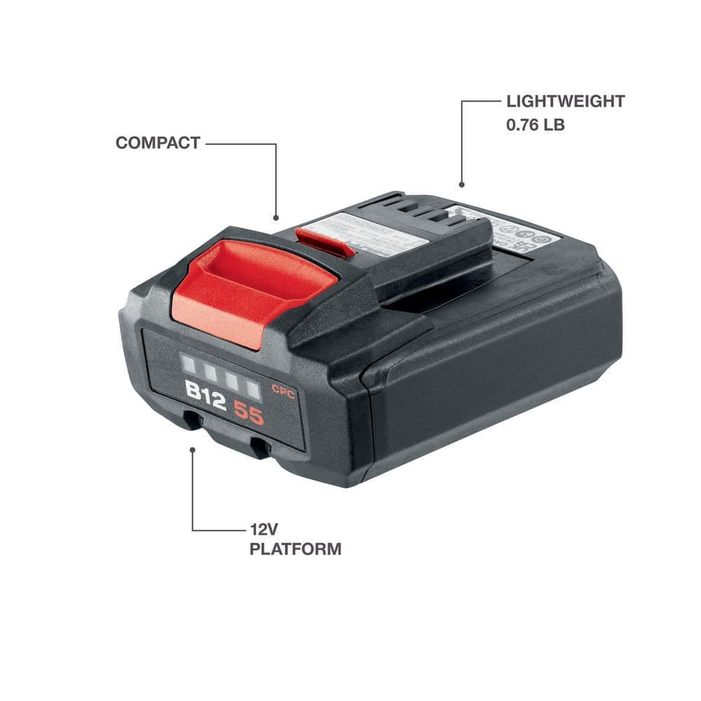 Hilti 12-Volt 5.0 Ah Lithium-Ion Compact High Performance Battery Pack (2)