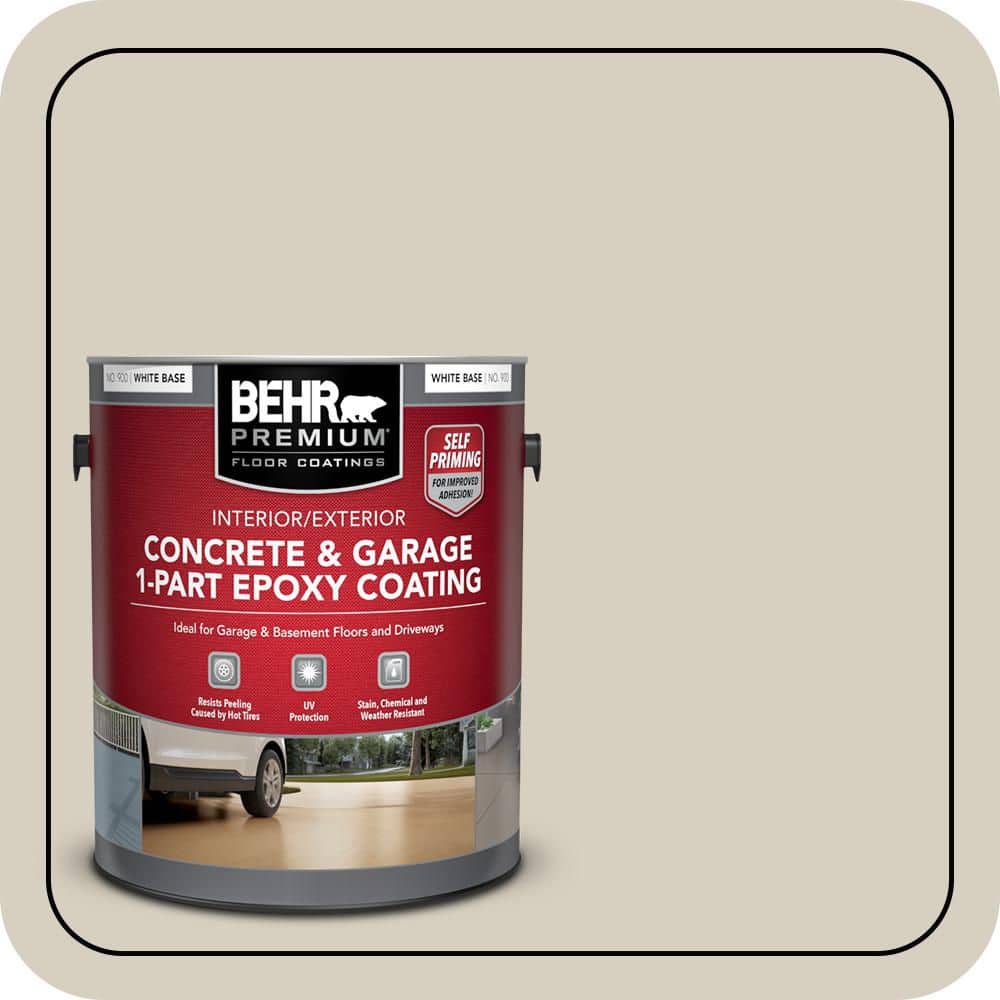 BEHR PREMIUM #PPU7-09 Self-Priming 1-Part Epoxy Satin Interior/Exterior Concrete and Garage Floor Paint (1)