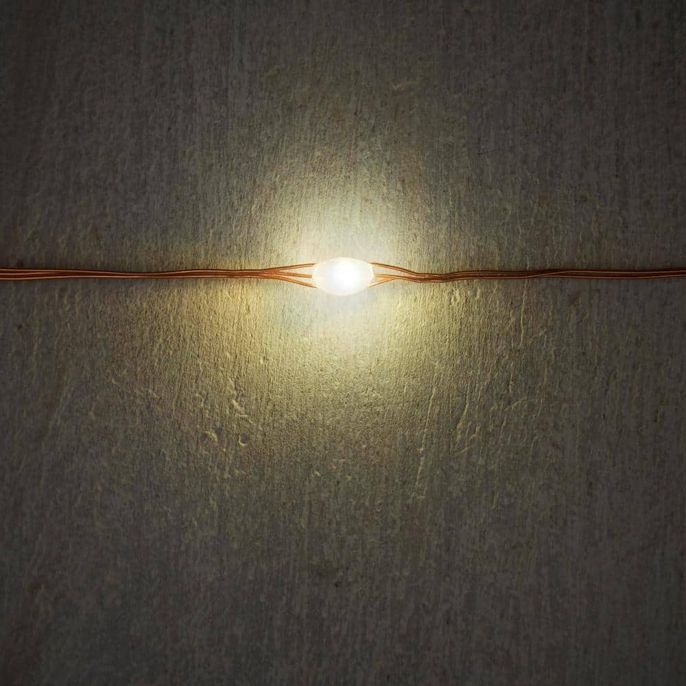Hampton Bay Outdoor/Indoor 33 ft. 3 AA Battery Operated Copper Wire LED Fairy String Light, Color Changing (3)