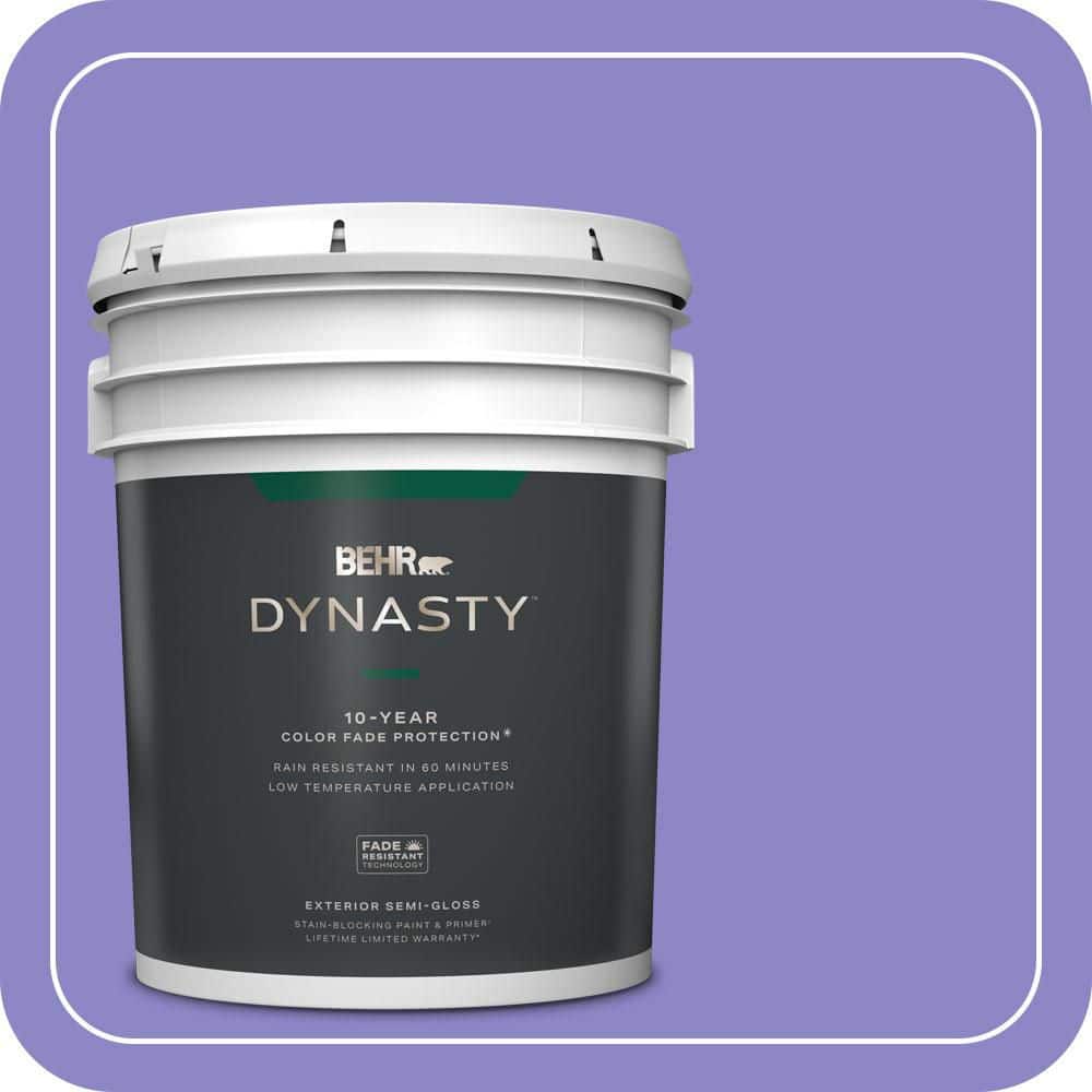 BEHR DYNASTY 5 gal. #MQ4-29 Brocade Semi-Gloss Enamel Exterior Stain-Blocking Paint & Primer