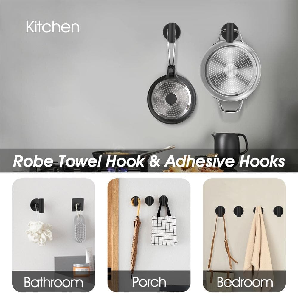 TCYO 9-Piece Bath Hardware Set with Mounting Hardware in Matte Black (3)