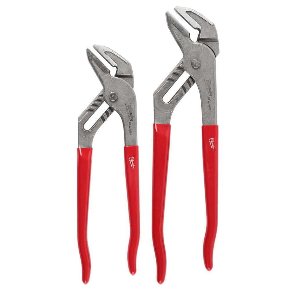 Milwaukee 10 in. and 12 in. Smooth Jaw Pliers Set (2-Pack)