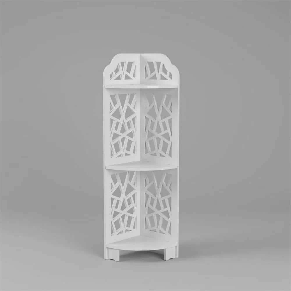 Unbranded Free shipping 3 Tier Corner Shower Shelf Waterproof for Bathroom Storage YJ，white (1)