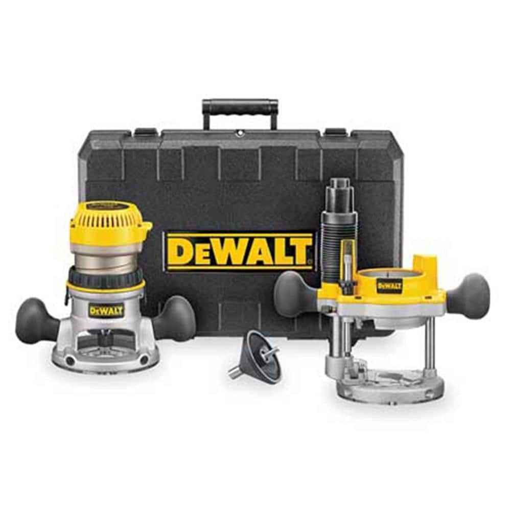 DEWALT 11 Amp Corded 1-3/4 Horsepower Fixed Base / Plunge Router Combo Kit (1)