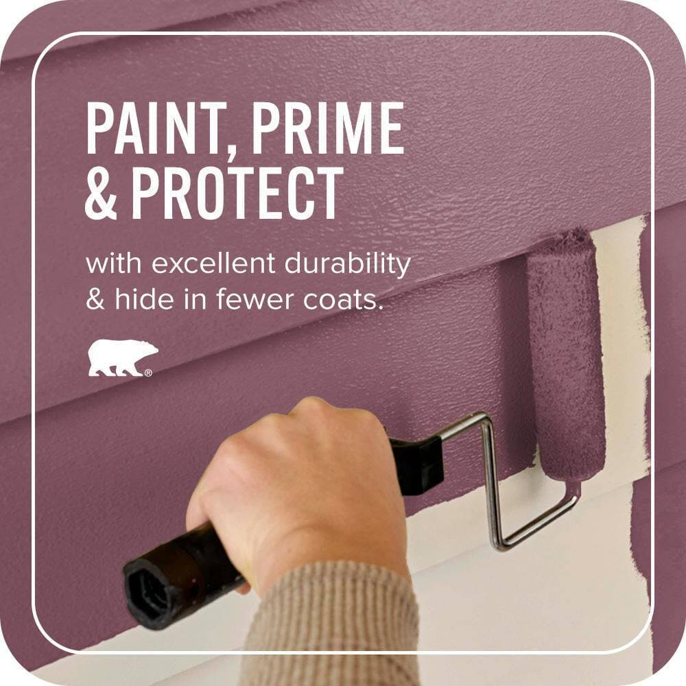 BEHR ULTRA 5 gal. #T17-14 Artful Magenta Satin Enamel Exterior Paint & Primer (3)