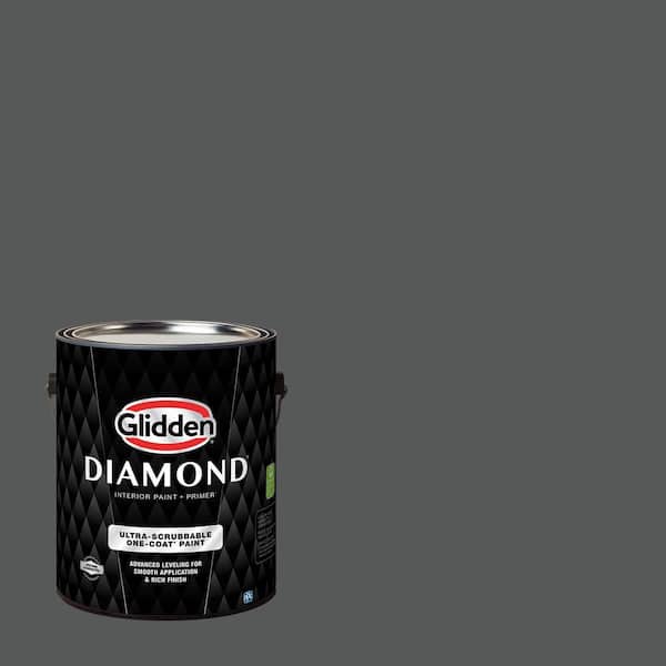 Glidden Diamond 1 gal. PPG0997-7 Black Widow Flat Interior Paint with Primer (2)