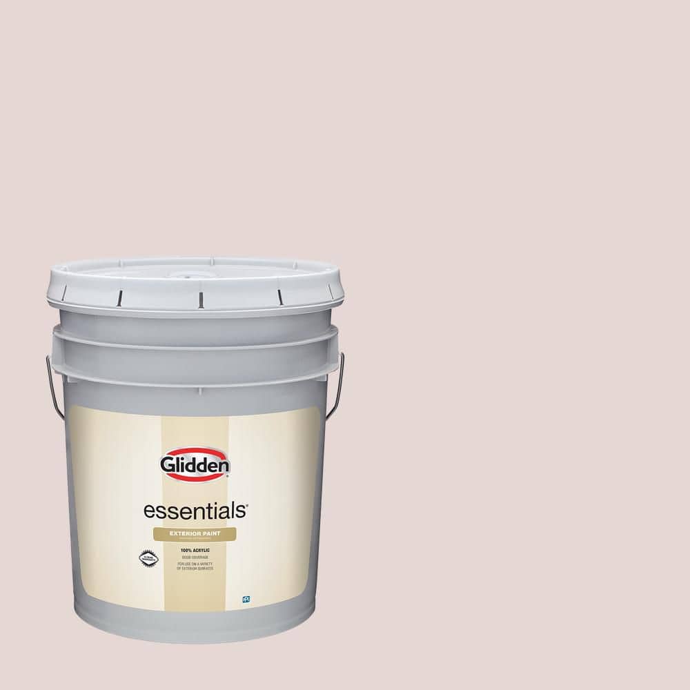 Glidden Essentials 5 gal. Lost Love PPG1047-2 Flat Exterior Paint
