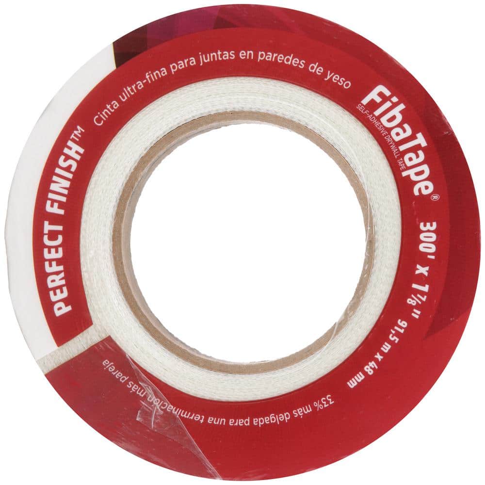 Saint-Gobain ADFORS FibaTape Perfect Finish 1-7/8 in. x 300 ft. Self-Adhesive Mesh Drywall Joint Tape (4)