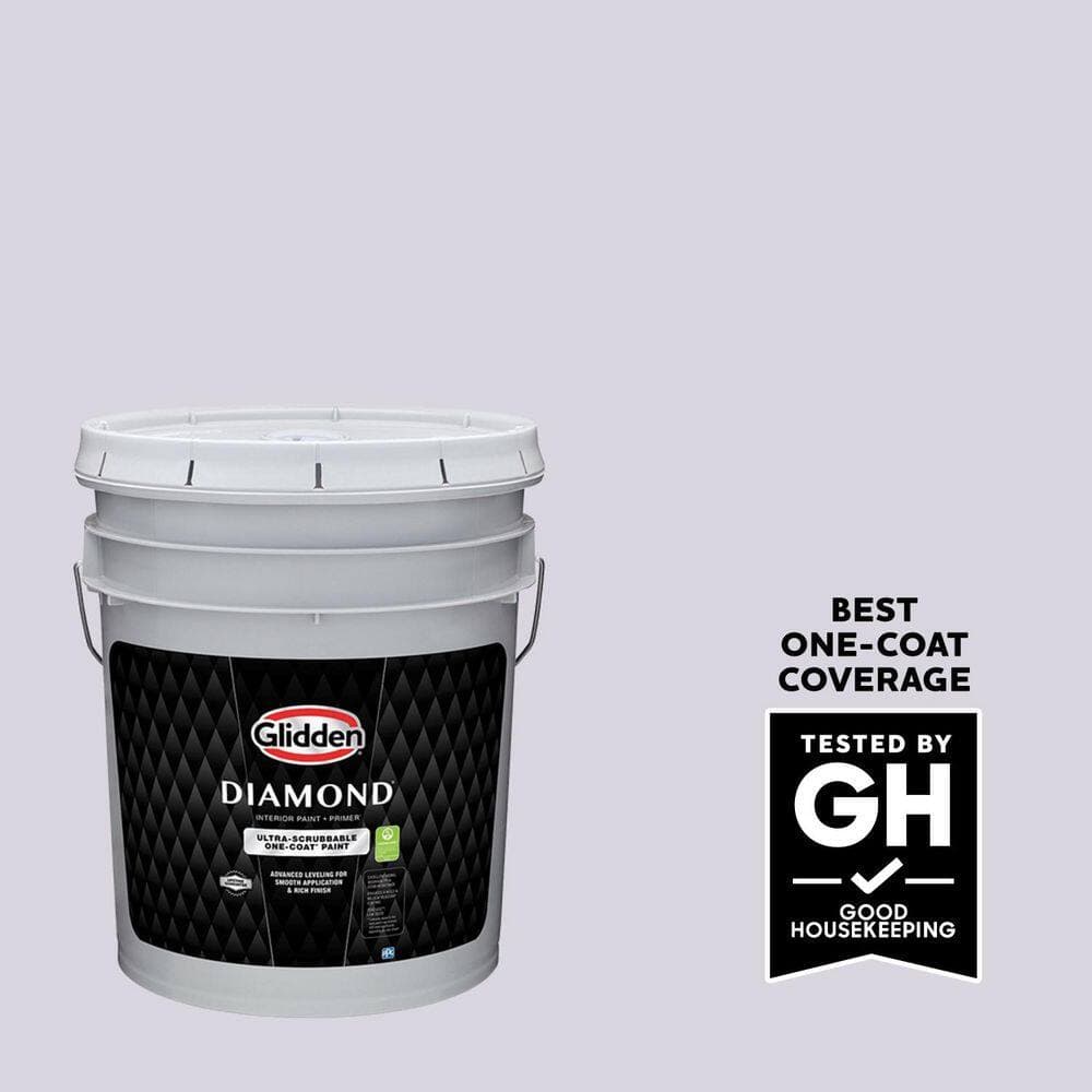 Glidden Diamond 5 gal. Violet Whimsey PPG1174-2 Eggshell Interior Paint with Primer