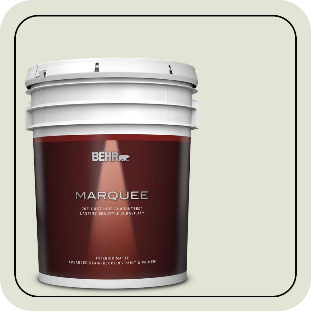 BEHR MARQUEE 5 gal. #MQ3-46 Folly One-Coat Hide Matte Interior Paint & Primer
