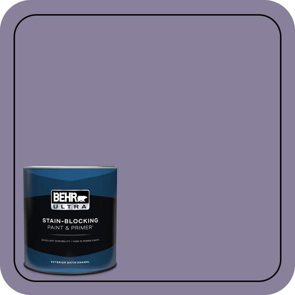 BEHR ULTRA 1 qt. #S570-5 Live Jazz Satin Enamel Exterior Paint & Primer