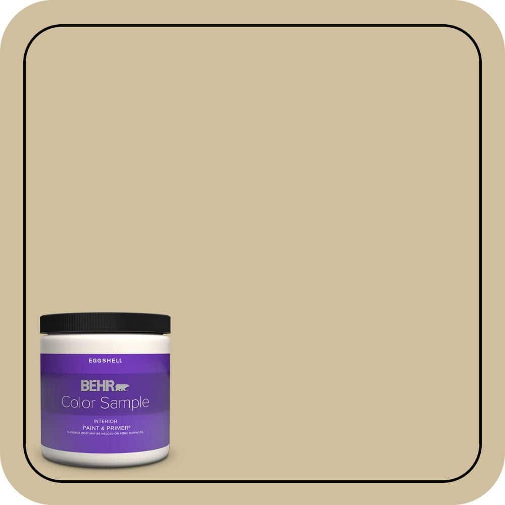 BEHR PREMIUM PLUS #S320-3 Final Straw Enamel Interior/Exterior Paint & Primer Color Sample (1)