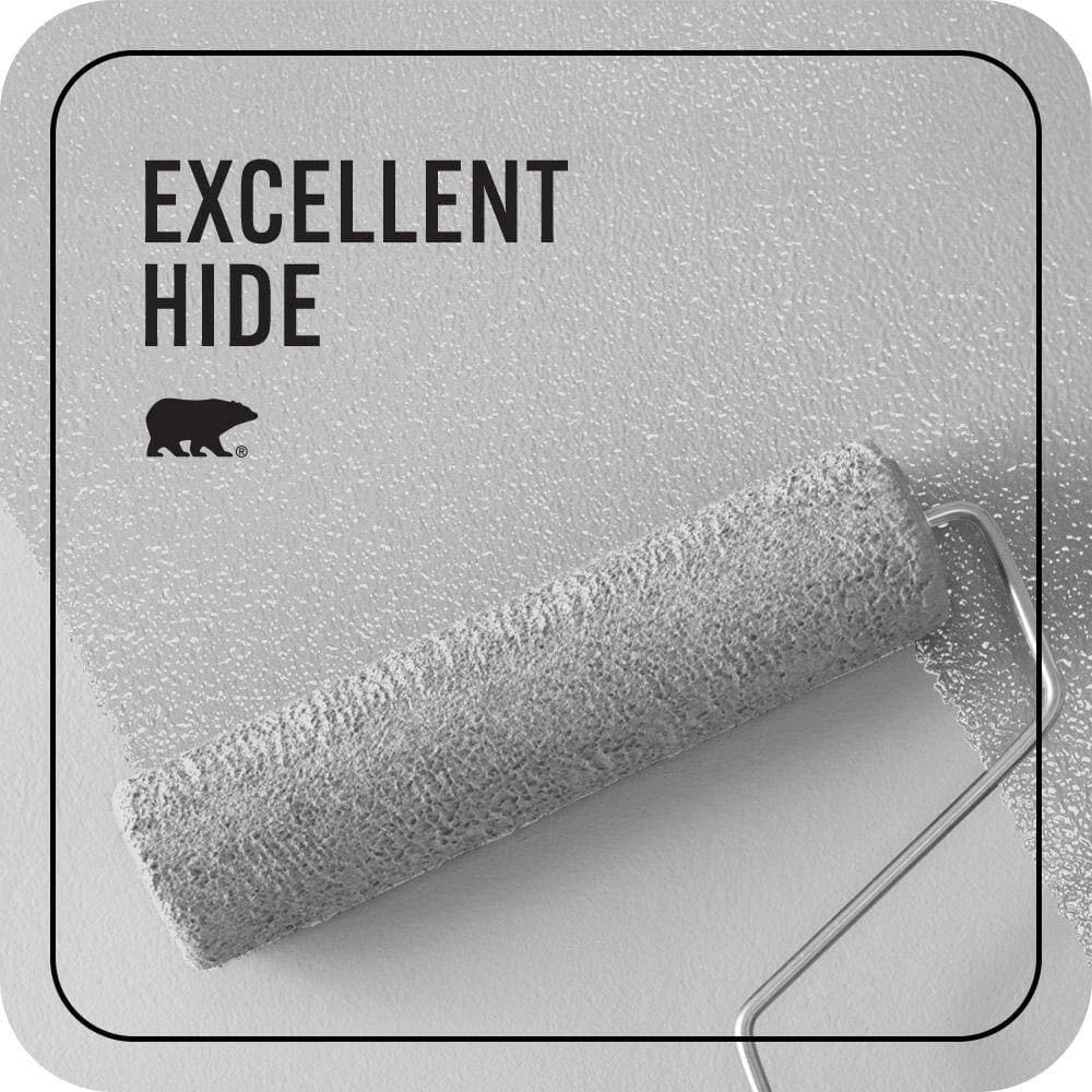 BEHR PREMIUM PLUS 1 gal. #N530-1 Pixel White Ceiling Flat Interior Paint & Primer (2)