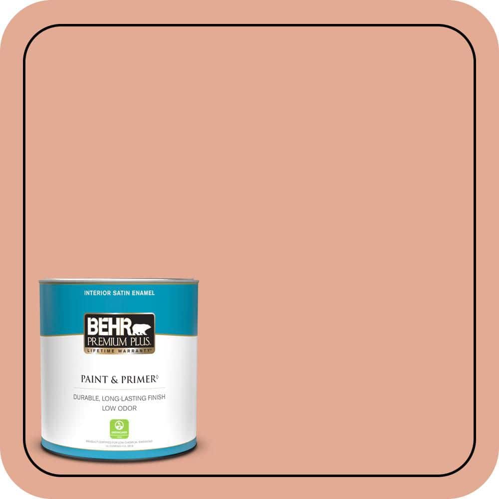 BEHR PREMIUM PLUS #M190-4 California Coral Enamel Low Odor & Primer (1)