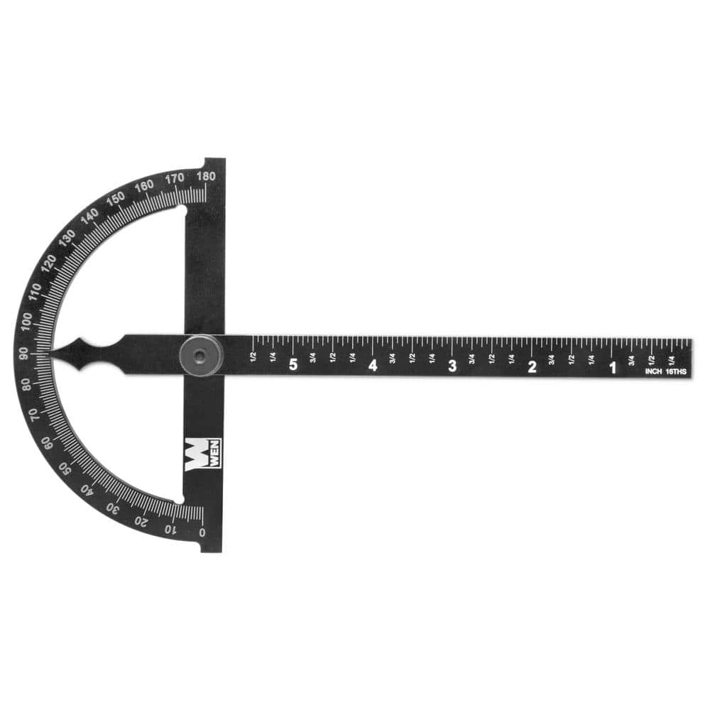 WEN Adjustable Aluminum Protractor and Angle Gauge with Laser Etched Scale (3)