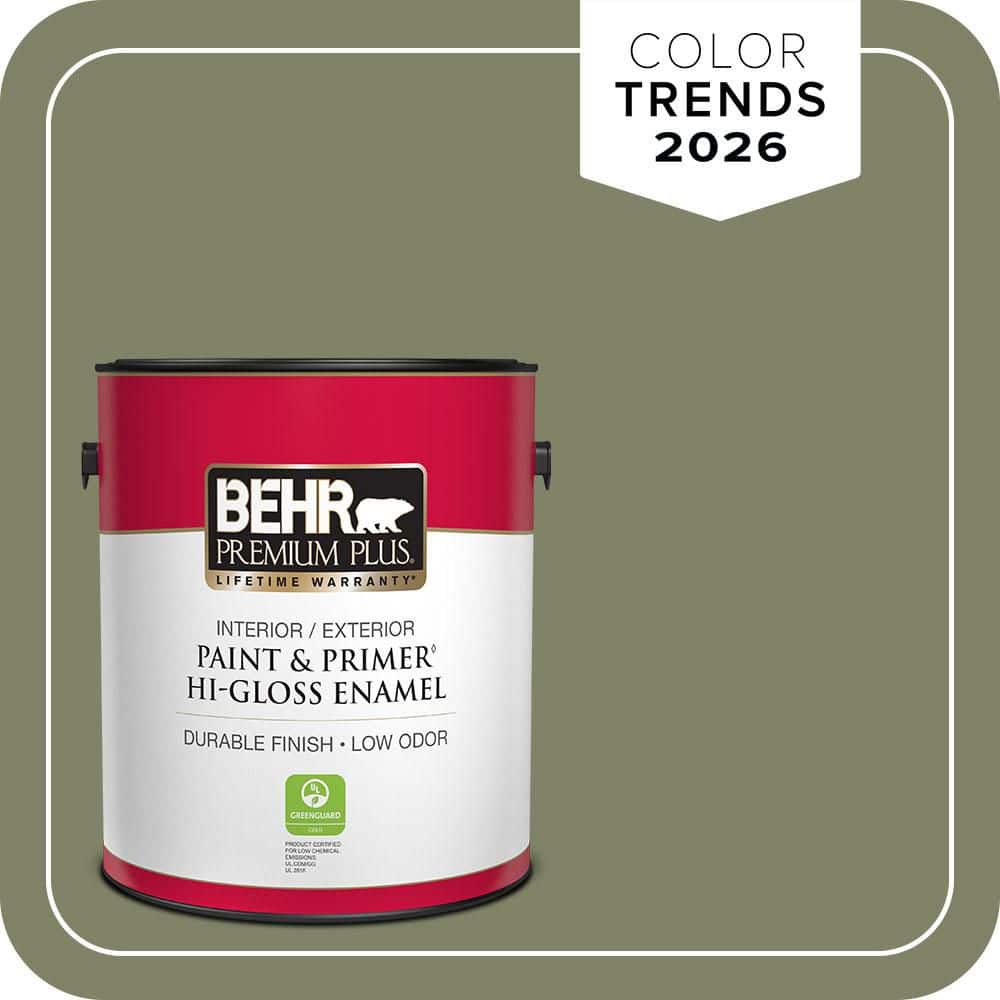 BEHR PREMIUM PLUS 1 gal. #S380-6 Ecological Hi-Gloss Enamel Interior/Exterior Paint & Primer