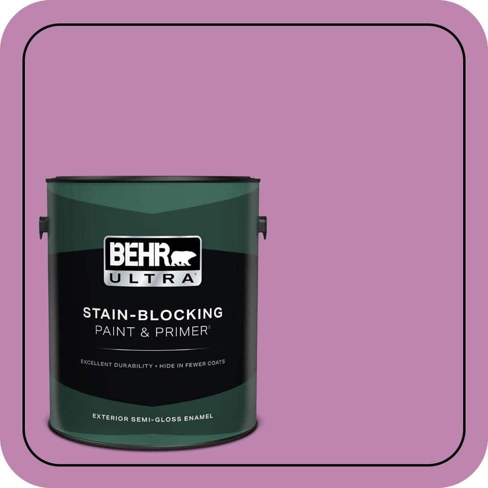 BEHR ULTRA 1 gal. #MQ4-60 Joie De Vivre Semi-Gloss Enamel Exterior Paint & Primer
