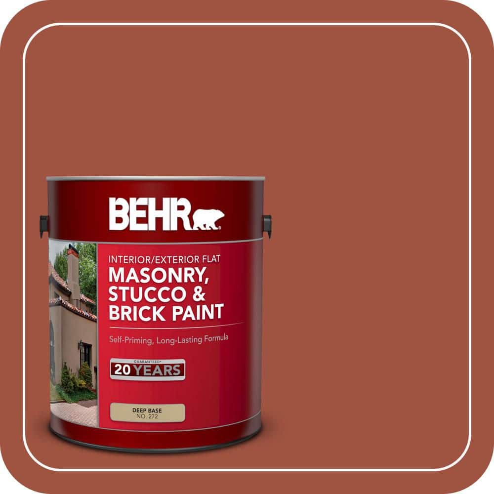 BEHR 1 gal. #MQ1-25 Kalahari Sunset Flat Masonry, Stucco and Brick Interior/Exterior Paint
