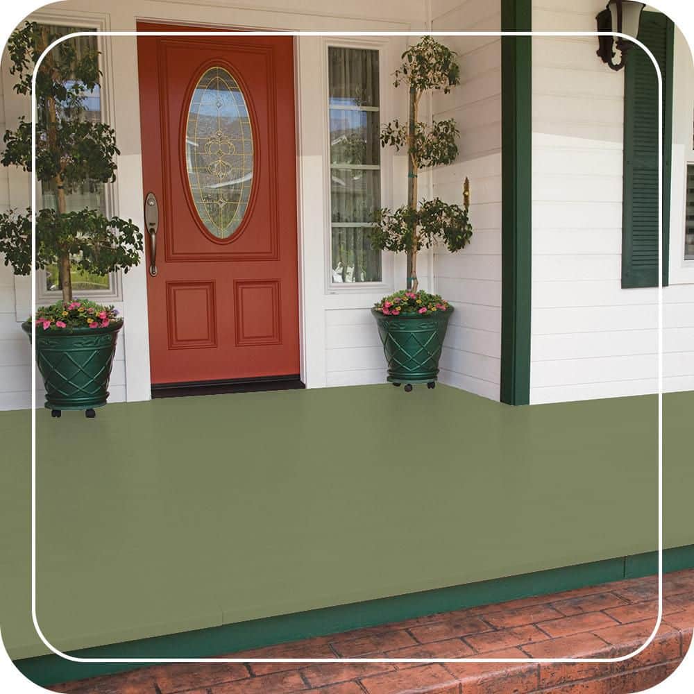 BEHR PREMIUM #PPU11-04 Low-Lustre Enamel Interior/Exterior Porch and Patio Floor Paint (2)