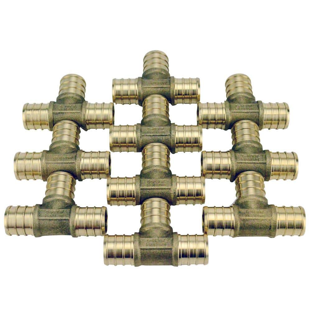 Apollo 3/4 in. Brass PEX-B Barb Tee (10-Pack)