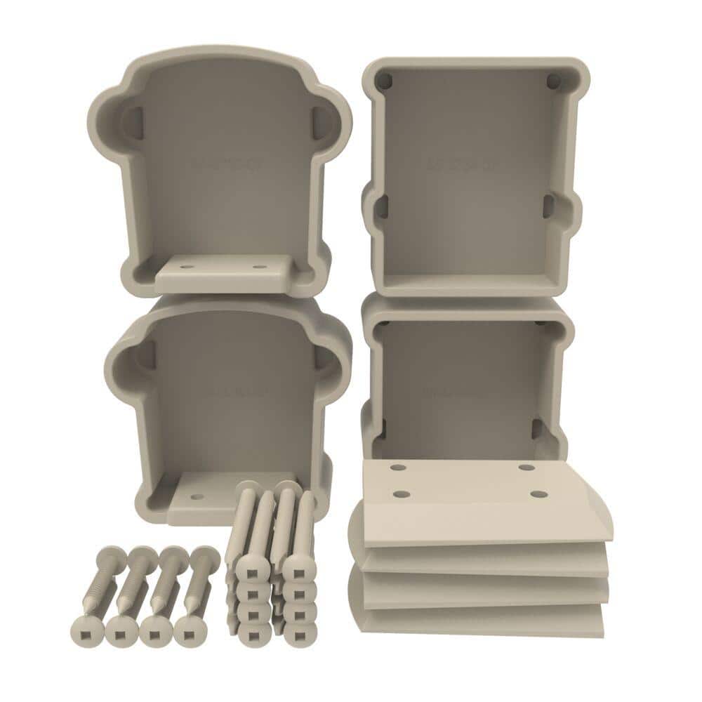 Barrette Outdoor Living Bella Premier Series Clay Line Rail Bracket Kit (1)