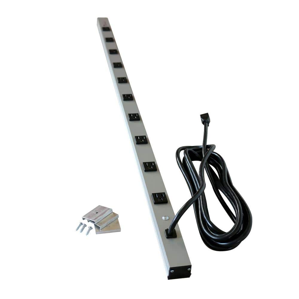 Legrand Wiremold CabinetMATE 10-Outlet 15 Amp Power Strip with 15 ft. Cord (1)