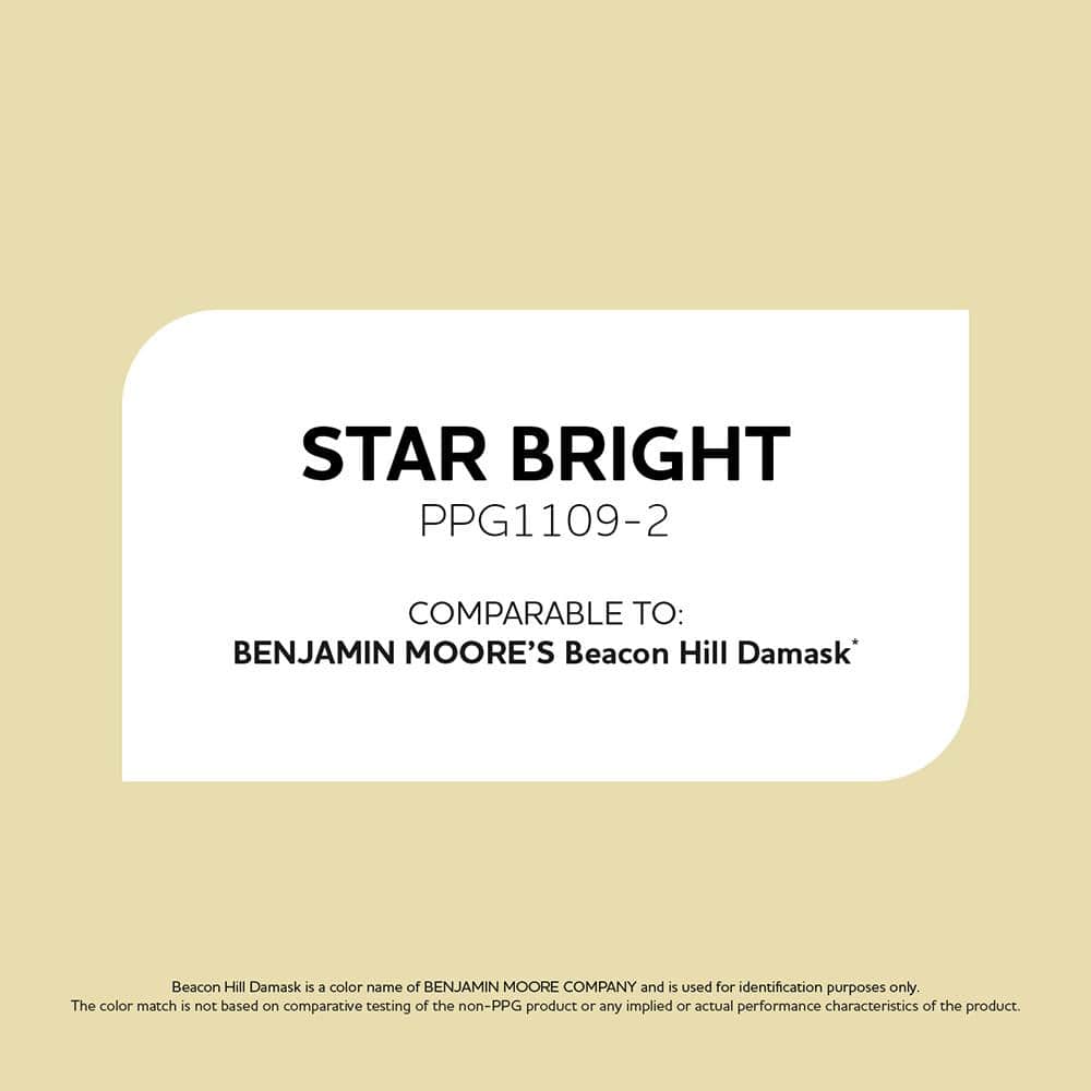 Glidden Premium 1 gal. PPG1109-2 Star Bright Semi-Gloss Interior Latex Paint (3)