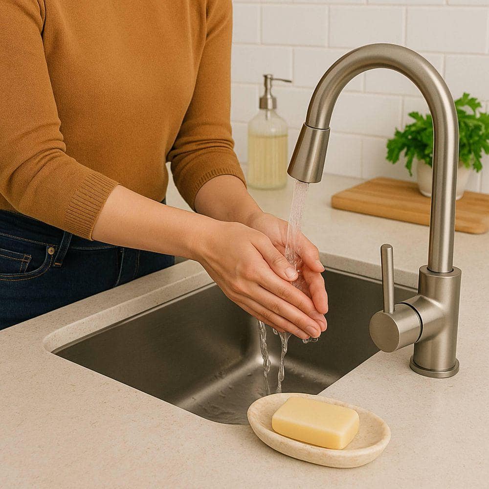 Creative Home Natural Champagne Marble Fluted Collection Oval Soap Dish Soap Holder Tray for Bathroom, Kitchen Sink, Beige Color (2)