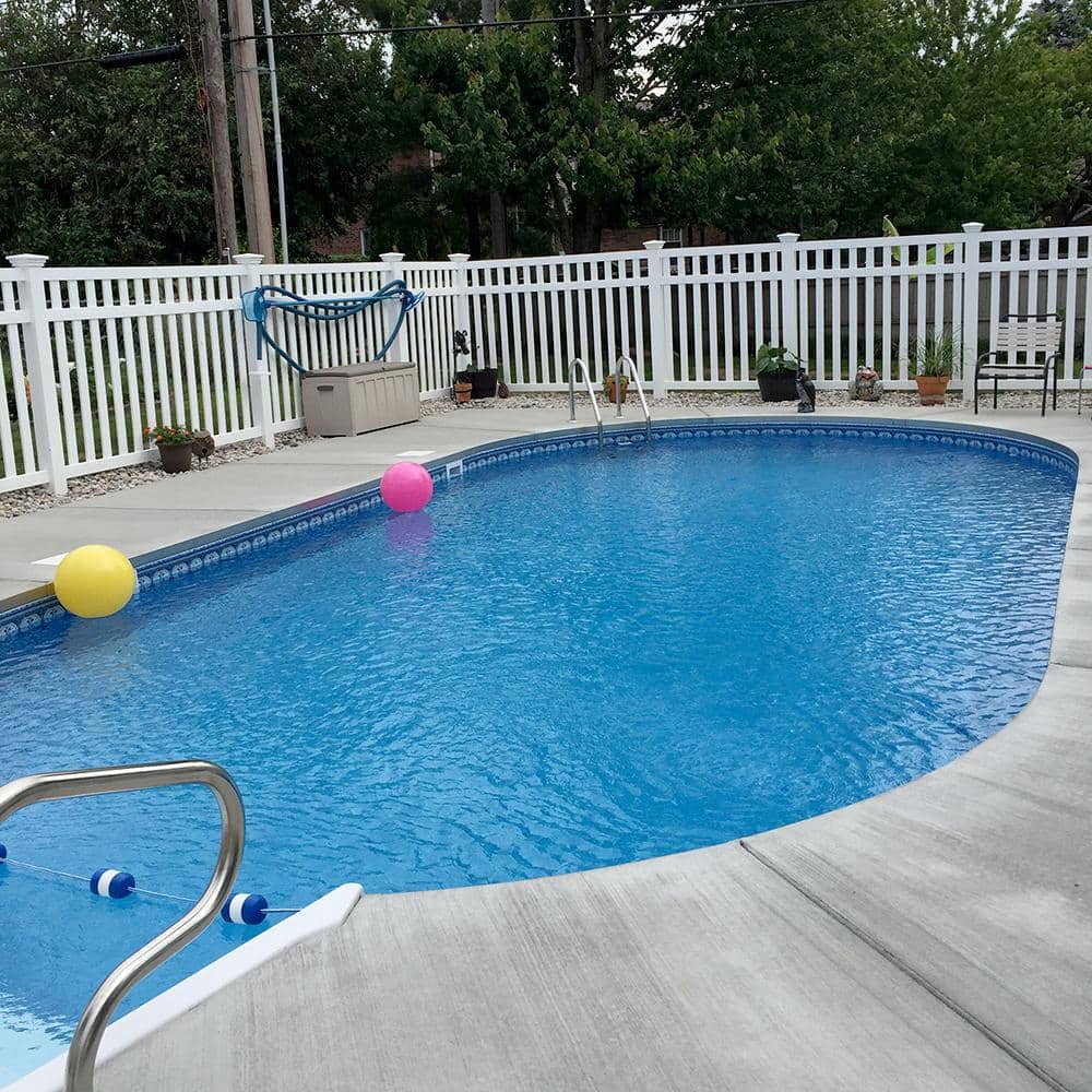 Weatherables Captiva 5 ft. H x 8 ft. W White Vinyl Pool Fence Panel (3)