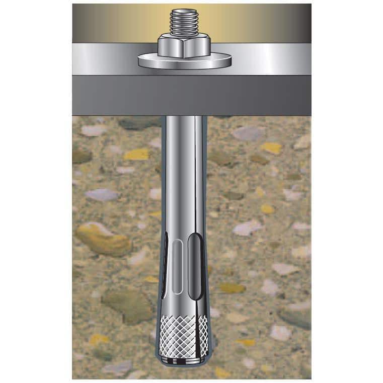 Red Head 1/2 in. Zinc-Plated Steel Hex-Nut-Head Indoor Sleeve Anchor (2)