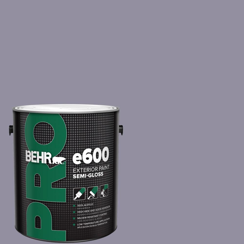BEHR PRO 1 gal. #N560-4 Evening in Paris Semi-Gloss Exterior Paint