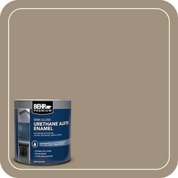 BEHR PREMIUM 1 qt. #750D-5 Desert Shadows Semi-Gloss Enamel Urethane Alkyd Interior/Exterior Paint (2)