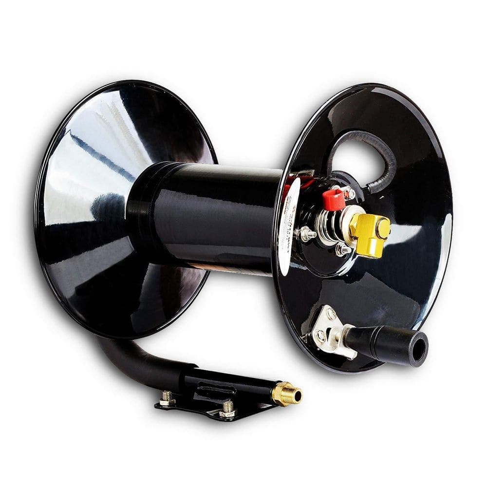 Reelworks 3/8 in. x 100 ft. Heavy Duty Steel Hand Crank Air Hose Reel (2)