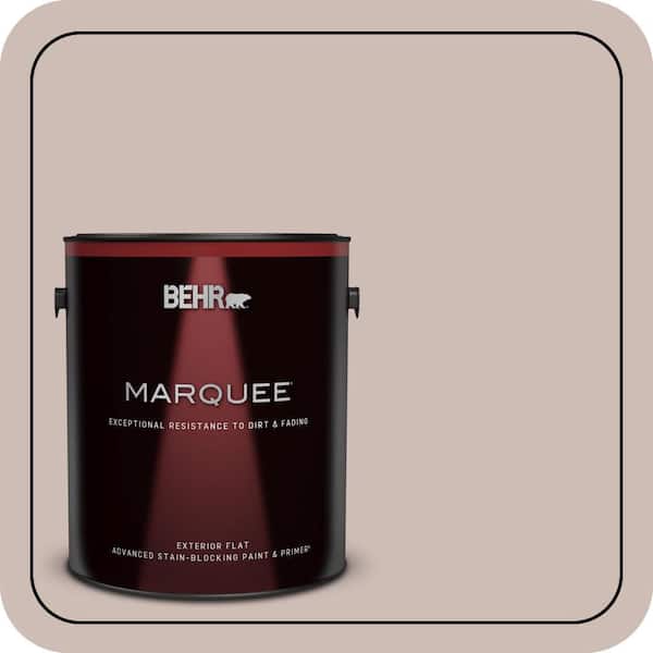BEHR MARQUEE 1 gal. #N150-2 Smokey Pink Flat Exterior Paint & Primer (2)