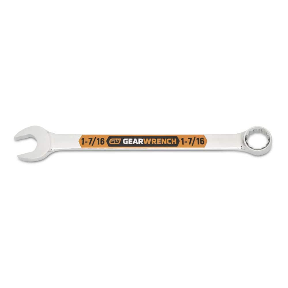 GEARWRENCH 1-7/16 in. 12-Point Hi-Viz Long Pattern Combination Wrench