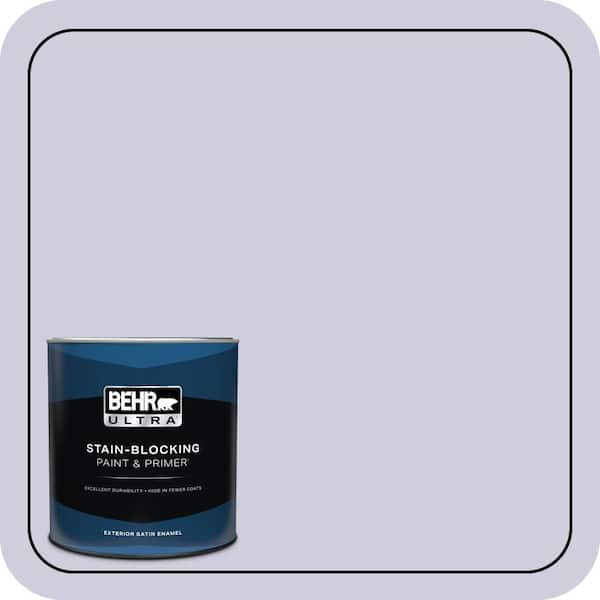 BEHR ULTRA 1 qt. #640C-2 Lavender Sparkle Satin Enamel Exterior Paint & Primer (2)